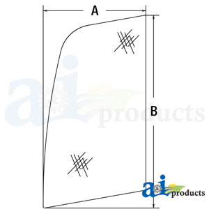 A-FYA00001500 Glass, Upper Door Front