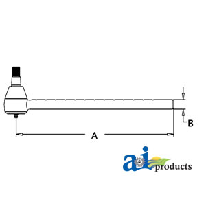 A-70254662 Tie Rod, Male, Outer