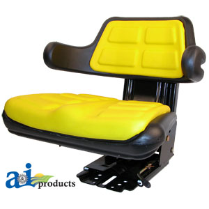 A-W223YL Wrap Around Back w/ Arms, Plastic, YLW, 300 lb / 136 kg Weight Limit
