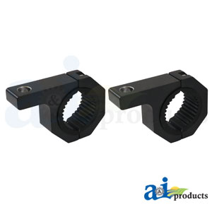 A-LBS200H Light Bracket Set (2), Horizontal Bar Clamp, Cast Aluminum w/ Rubber Inserts (1", 1.50", 1.75", 2")