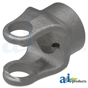 A-806-1019 Implement Yoke, 1 13/16" Round Bore, 1/4" & 5/16" Double Keyway