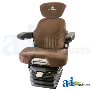 A-MSG95741BNC Grammer Seat Assembly, Brown MATRIX CLOTH, Black Vinyl Armrests