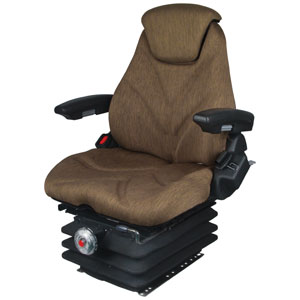 A-F20M7112 Seat, F20 Series, Mechanical Suspension, Brown Cloth