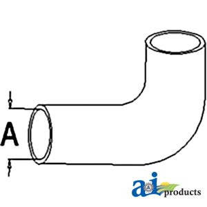 A-100023A Radiator Hose, Upper