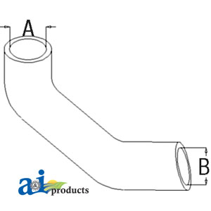 A-3801168M1 RADIATOR HOSE, BOTTOM