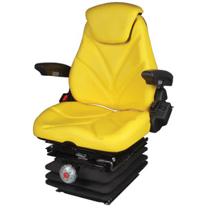 A-F20M7155 Seat, F20 Series w/ Isolator, Mechanical Suspension, Yellow Vinyl