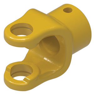A-802-7640 Implement Yoke, Round Bore w/ Pin Hole
