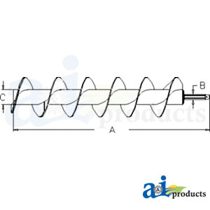 A-AH235525 Auger, Unloading, Horizontal, Outer