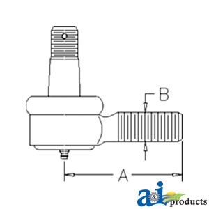 A-3A012-62920 Tie Rod End, Steering Cylinder