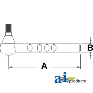 A-C7NN3A300A Drag Link End (Front)