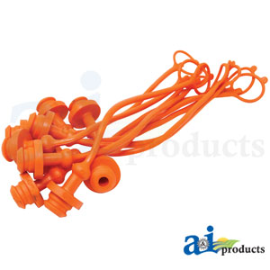 A-P211313 Dust Plug, 3/8", Orange (10 pkg)
