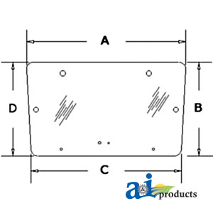A-3477716M1 Glass, Rear, Upper