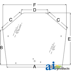 A-86002901 Glass, Rear Window