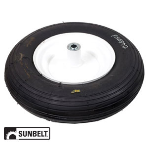 A-B1SB872 WHEEL-BARROW, RIB, 4.80X400X8, STEEL-WHITE