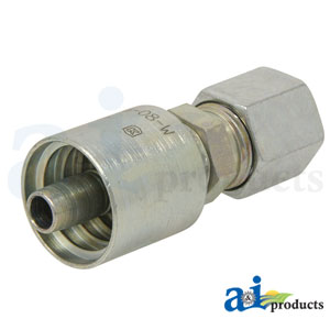 A-MT-06-08-W (HW-MT) SAE Flareless Compression w/ Sleeve & Nut - Rigid - Straight