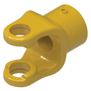 A-800-8435 Implement Yoke, Round Bore 35mm w/ 10mm Keyway