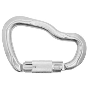 A-B1AB7780001V1KK CARABINER, FERRATA ALUMINUM, TRIPLE ACTION, POLISH