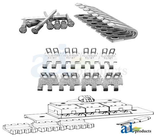 A-1701484 Alligator Rivet Plate Lacing pkg.