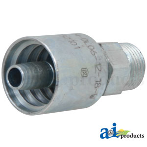 A-M-DL06-12-18-W Din Light 24 degree Seat Male Rigid