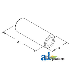 A-R73635 Pivot Pin, Rear, Steering Motor, MFWD