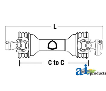 A-CS43518 Driveline; W/ Shear Bolt Clutch