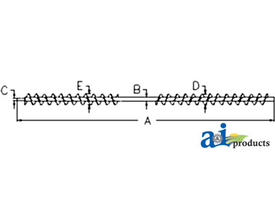 A-AH95944 Auger, Shoe Grain Supply (LH)