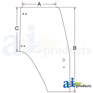 A-87302769 Glass, Door (LH)