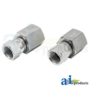 A-43D21 Female JIC Swivel X Female NPT Straight Adapter (2 PACK)