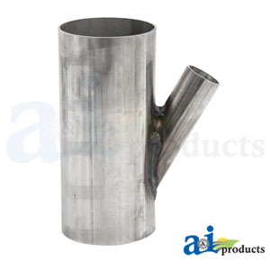A-ASPV45 5.5" Stainless Steel Straight Pipe w/ 45° Barb