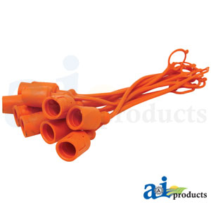 A-C211319 Dust Cap, 3/8", Orange (10 pkg)