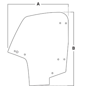 A-AM137458 Glass, Door (RH)