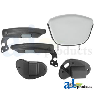 A-F20M235 Seat, F20 Series, Mechanical Suspension / Arm Rest / Head Rest / Gray Vinyl