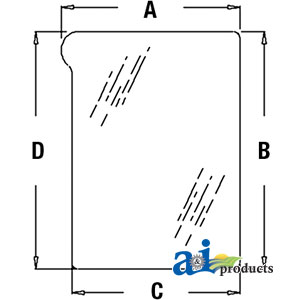 A-L151752 Glass, Windshield, Lower (LH)