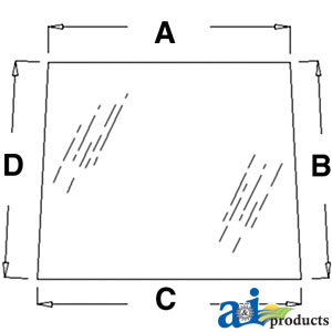 A-L58951 Glass, Door, Upper (LH)