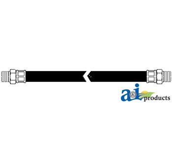 A-PHA2W3836 3/8" Hydraulic Hose Assembly, Rigid x Rigid Male NPT, 36