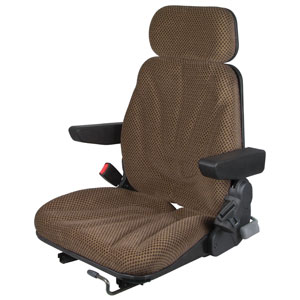 A-F10ST2025 Seat, F10 Series, Slide Track, Brown Checkered Cloth
