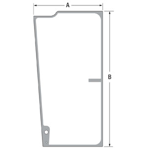 A-T202654 Glass; Cab Door, LH