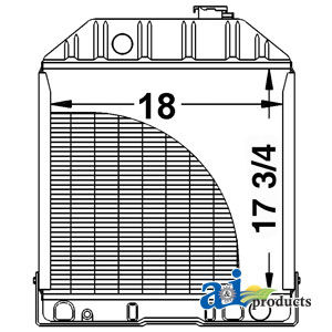 A-C7NN8005E Radiator w/o Oil Cooler