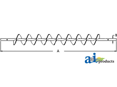 A-71319407 Auger, Lower Clean Grain