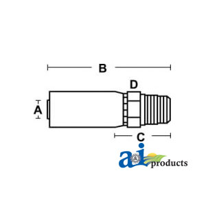 A-M-BSPT-06-06 (HC-M-BSPT) Male BSP Taper Pipe - Rigid - Straight