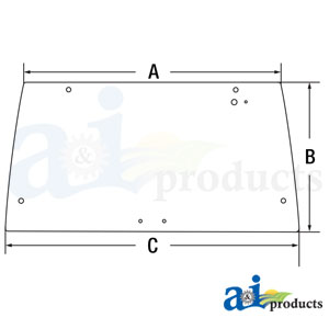A-1330904C2 Glass, Rear