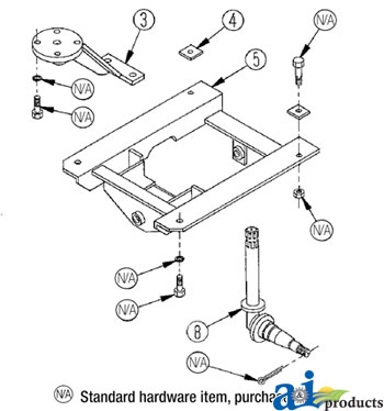 A-3997 Spindle, (check dimensions on a previous page)