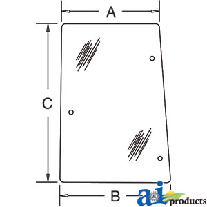 A-192001A3 Glass, Rear, Side (LH)
