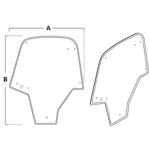 A-AM135030 Glass, Door (RH)