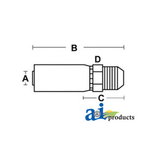 A-MS-12-12 (HC-MS) MALE SAE 45° - RI