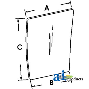 A-1340197C1 Glass, Front (RH)