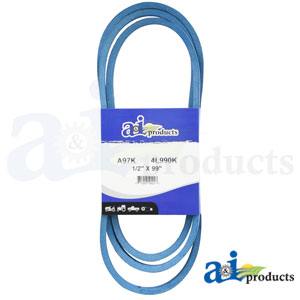 A-A97K Aramid Blue V-Belt (1/2" X 99" )