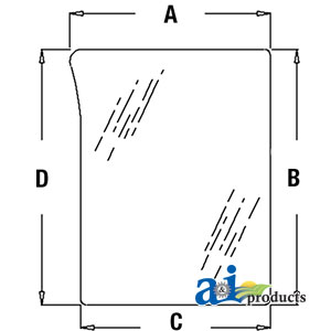 A-L78533 Glass, Front, Lower (LH)
