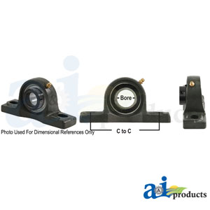A-WGPZ23-P Pillow Block Assembly W/ Lock Collar, Re-Lubricatable