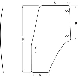 A-87302768 Glass, Door (RH)